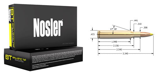 Nosler 40055 Ballistic Tip Hunting  Spitzer Ballistic Tip  140 Grain .270 Winchester