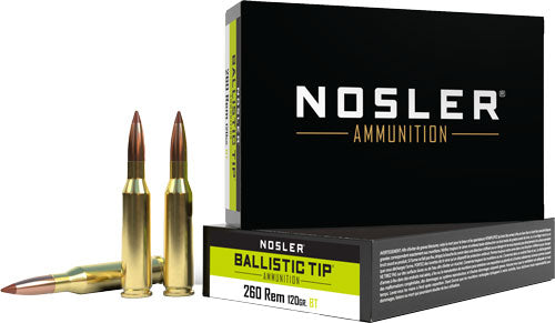 Nosler 40056 Ballistic Tip Spitzer Ballistic Tip  120 Grain .260 Remington