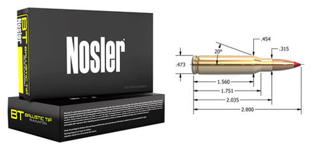 Nosler 40060 Ballistic Tip Spitzer Ballistic Tip  120 Grain 7mm-08 Remington