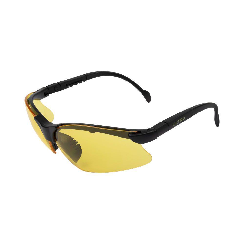 Allen ULTRX Verse Safety Glasses Black Frame Yellow Lenses ANSI Z87+