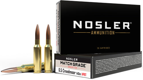 Nosler 43455 Match Custom Competition Hollow Point Boat Tail  140 Grain 6.5mm Creedmoor