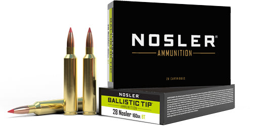 Nosler 43463 Ballistic Tip Hunting  Polymer Tip PT 160 Grain .28 Nosler
