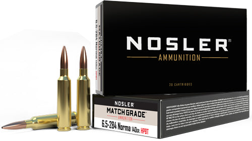 Nosler 44166 Custom Competition Match Grade Jacketed Hollow Point JHP 140 Grain 6.5-284 Norma