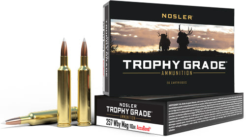 Nosler Trophy Grade .257 Weatherby Mag 110 gr PolyTip ammo