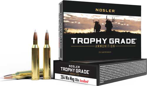 Nosler Trophy Grade .264 Winchester Mag 130 gr PolyTip ammo