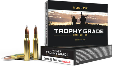 Nosler 60042 Trophy Grade Nosler AccuBond  140 Grain 7mm-08 Remington
