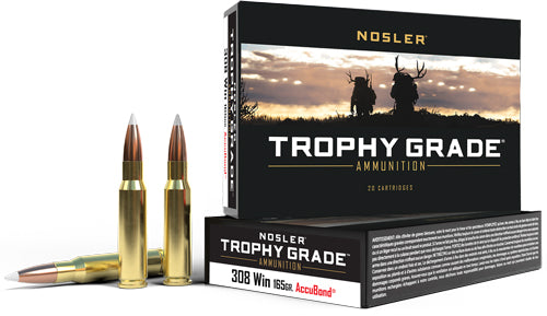 Nosler 60049 Trophy Grade Nosler AccuBond  165 Grain .308 Win / 7.62x51mm