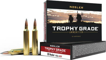 Nosler 60122 Trophy Grade Nosler Spitzer AccuBond Long Range  142 Grain .26 Nosler
