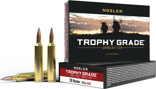 Nosler 60122 Trophy Grade Nosler Spitzer AccuBond Long Range  142 Grain .26 Nosler