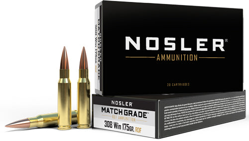 Nosler 60132 Match Grade RDF Hollow Point Boat Tail  175 Grain .308 Win / 7.62x51mm