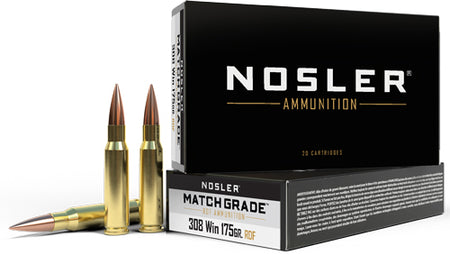 Nosler 60132 Match Grade RDF Hollow Point Boat Tail  175 Grain .308 Win / 7.62x51mm