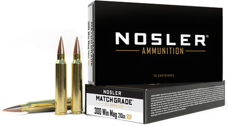 Nosler Match Grade .300 Winchester Mag 210 gr JHP ammo