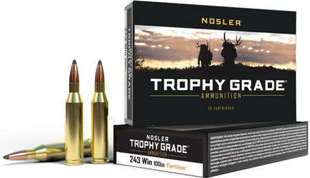 Nosler 61046 Trophy Grade Partition Polymer Tip PT 100 Grain .243 Winchester