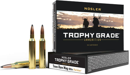 Nosler Trophy Grade 7mm Remington Mag 160 gr PolyTip ammo