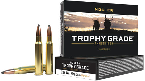Nosler Trophy Grade .338 Winchester Magnum 210 gr PolyTip ammo