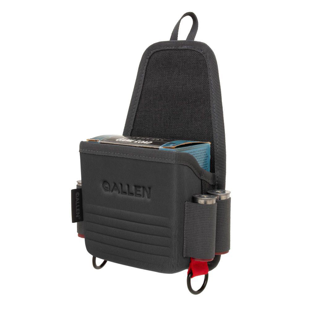 Allen Competitor Single Box Molded Shotgun Shell Carrier Grey Belt Mount