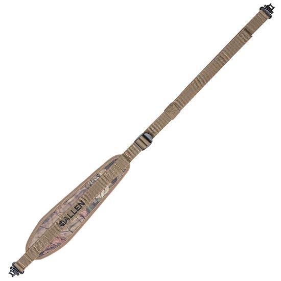 Allen Gunnison Neoprene Gun Sling with Swivels Tan Mossy Oak Camo