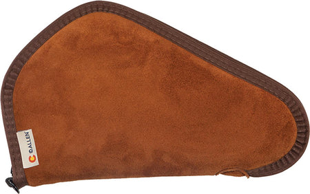 Allen 86-13 Suede Leather Handgun Case 13" with Lockable Zipper