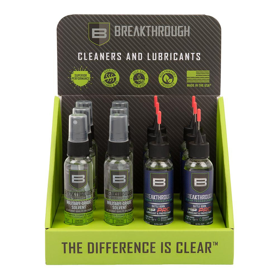 Allen Breakthrough Clean Technologies Cleaner and Lubricant Mini 12-Pack Display