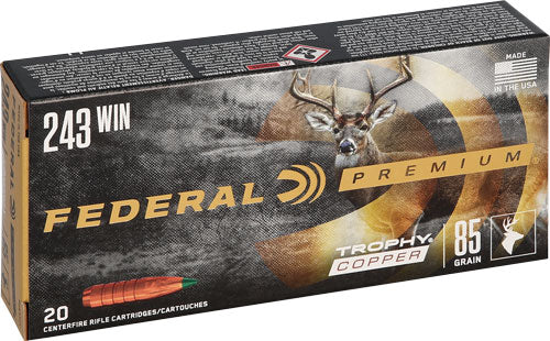 Federal P243TC1 Premium Copper Trophy Copper  85 Grain .243 Winchester
