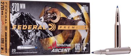 Federal P270TA1 Premium Terminal Ascent  136 Grain .270 Winchester