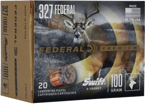 Federal Premium .327 Federal Mag 100 gr JSP ammo