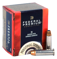 Federal P38HS1 Premium +P Personal Defense Hydra-Shok Jacketed Hollow Point  129 Grain .38 Special