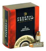 Federal P40HS3 Premium Personal Defense Hydra-Shok Jacketed Hollow Point  165 Grain .40 S&W