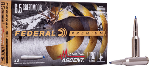 Federal P65CRDTA1 Premium Terminal Ascent  130 Grain 6.5mm Creedmoor