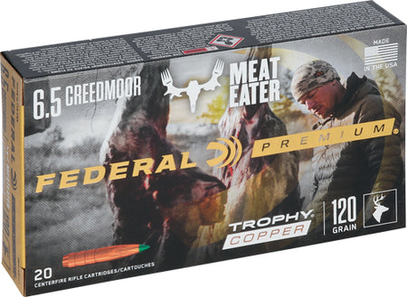 Federal P65CRDTC1 Premium Copper Trophy Copper  120 Grain 6.5mm Creedmoor