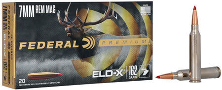 Federal Premium ELD-X 7mm Remington Mag 162 gr PolyTip ammo