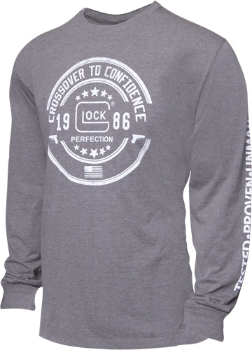 Glock OEM Crossover Long Sleeve T-Shirt Grey Small