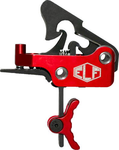 Elftmann Apex AR-15 Curved Adjustable Trigger 2.75-7 lbs Red