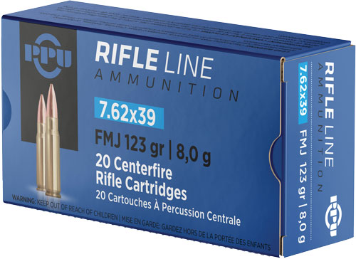 Prvi Partizan PP739F Metric Rifle Full Metal Jacket FMJ 123 Grain 7.62x39mm