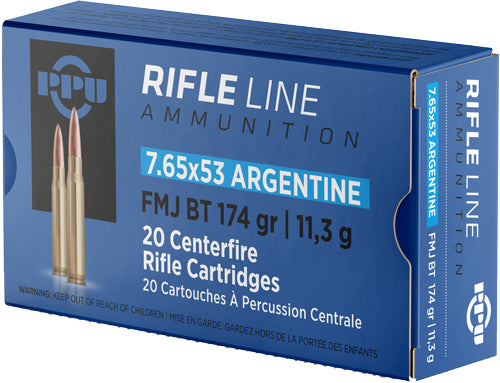 Prvi Partizan PP7AF  Full Metal Jacket Boat Tail FMJBT 174 Grain 7.65x53mm Argentine