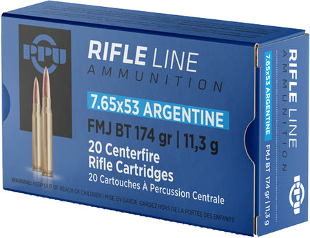 Prvi Partizan PP7AF  Full Metal Jacket Boat Tail FMJBT 174 Grain 7.65x53mm Argentine