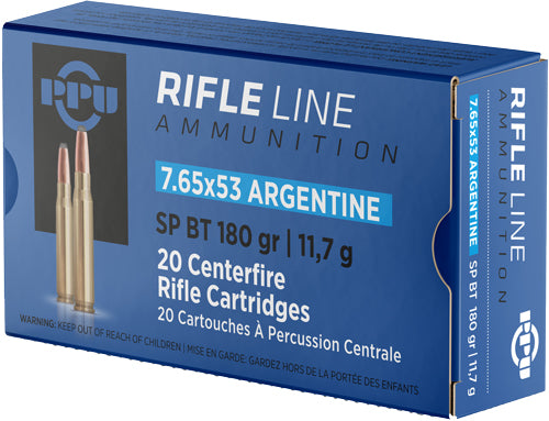 Prvi Partizan PP7AS  Soft Point Boat Tail  180 Grain 7.65x53mm Argentine