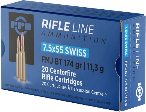 Prvi Partizan Metric Rifle 7.5x55mm Swiss 174 gr FMJ ammo