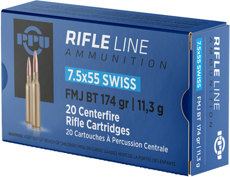 Prvi Partizan Metric Rifle 7.5x55mm Swiss 174 gr FMJ ammo