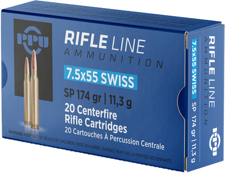 Prvi Partizan Metric Rifle 7.5x55mm Swiss 174 gr JSP ammo