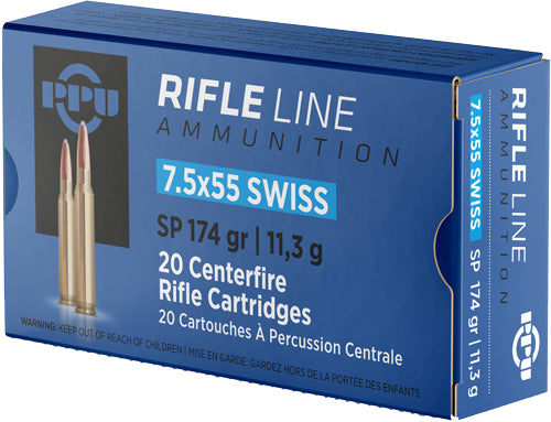 Prvi Partizan Metric Rifle 7.5x55mm Swiss 174 gr JSP ammo