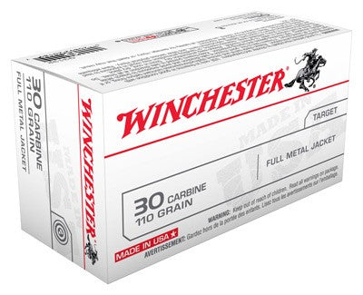 Winchester USA .30 Carbine 110 gr FMJ ammo