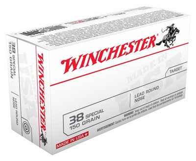 Winchester Q4196 USA Lead Round Nose LRN 150 Grain .38 Special
