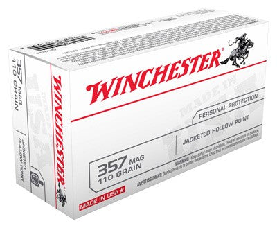 Winchester Q4204 USA Jacketed Hollow Point JHP 110 Grain .357 Magnum