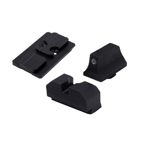 XS Sights Glock MOS Optic Mount Bundle for ACRO Footprint with Tritium Sights Black
