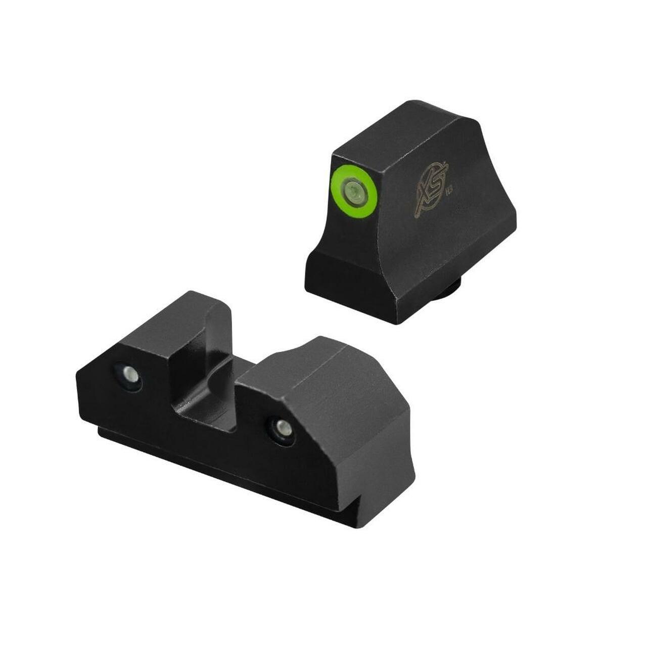 XS Sights R3D Night Sights Green - Suppressor/RMR Height for Glock 42 43 43X 48