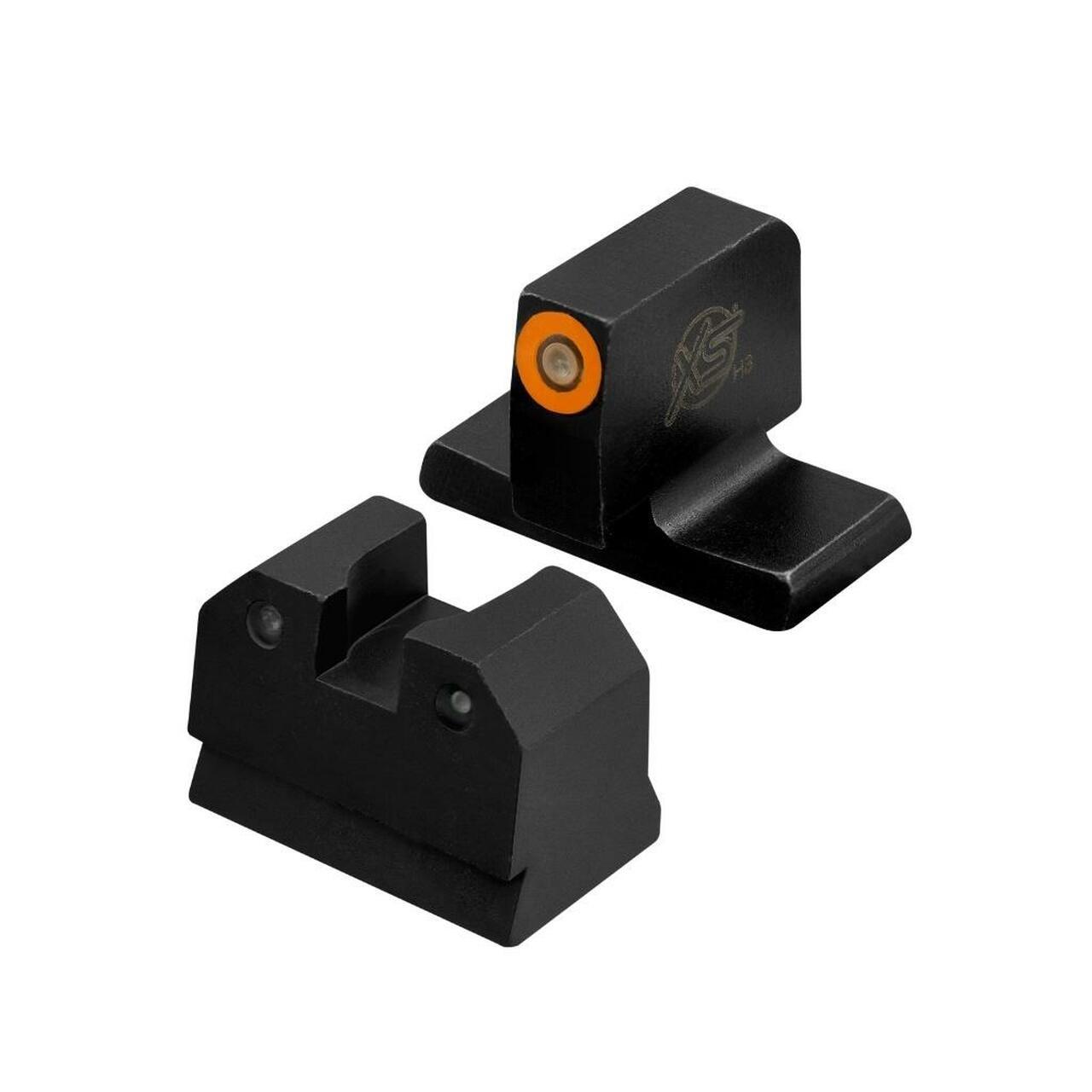 XS Sights R3D Night Sights Orange - HK VP9 Optics Ready Suppressor Height