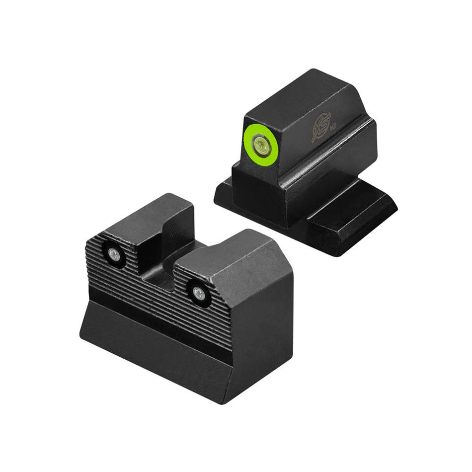 XS Sights R3D 2.0 Suppressor Height Tritium Night Sights for HK VP9 OR - Green