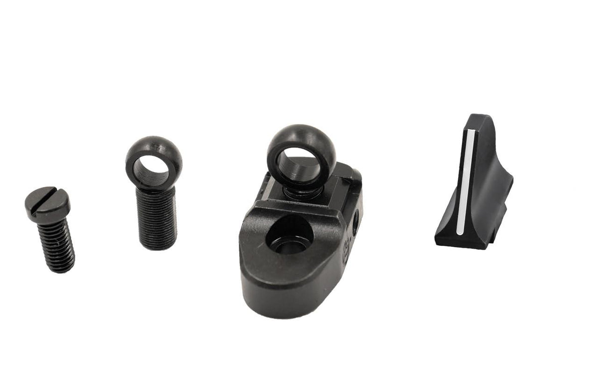 XS Sights Henry Big Boy Carbine Ghost Ring Sight Set .357 Magnum - Black Steel Dovetail