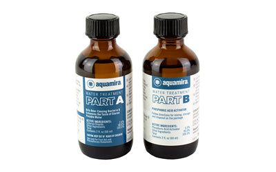 Aquamira Water Treatment Drops, 2 oz Glass Bottles, Treats Up to 60 Gallons 67204